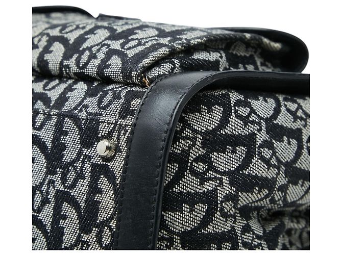 Borsa Tote Christian Dior Dior Trotter Marrone Nero - vista 4