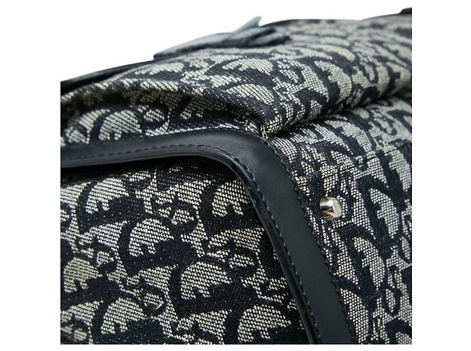 Borsa Tote Christian Dior Dior Trotter Marrone Nero - vista 5