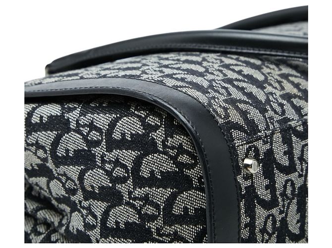 Borsa Tote Christian Dior Dior Trotter Marrone Nero - vista 7