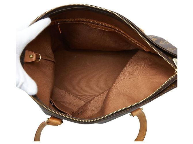 Borsa Cabas Mezzo Monogram Louis Vuitton Marrone - vista 8