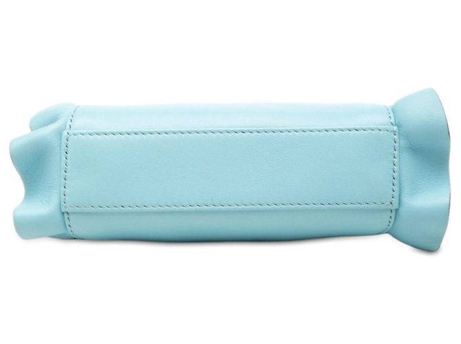 Borsa Fendi Micro Peekaboo Blu - vista 3