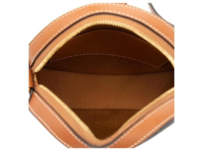 Céline Borsa a tracolla e spalla rotonda Celine Triomphe Marrone Nero - vista 4