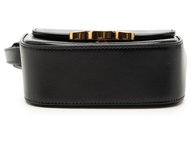 Céline Celine Triomphe Mini Claude Crossbody Shoulder Bag Schwarz - Ansicht 3