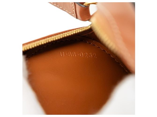 Céline Borsa a tracolla e spalla Celine Triomphe Oval Purse Cuir Marrone - vista 6