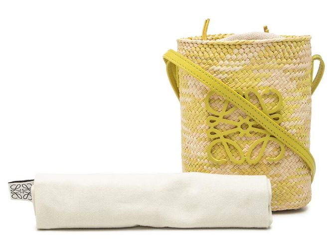 Borsa a tracolla con tasca quadrata Loewe Anagram Verde - vista 8