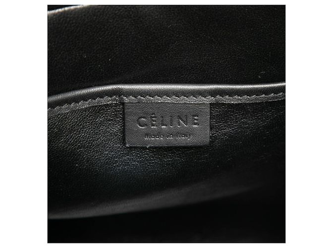 Céline Celine Luggage Nano Shopper Handbag Brown Black Red - view 5