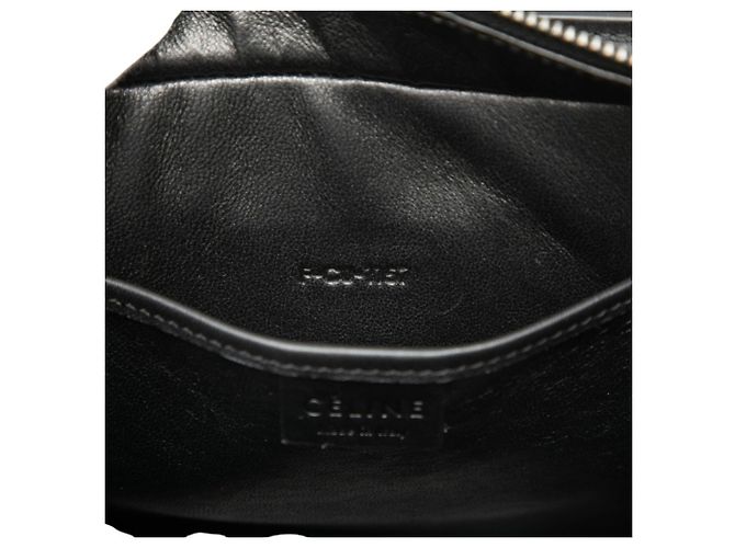 Céline Celine Luggage Nano Shopper Handbag Brown Black Red - view 6