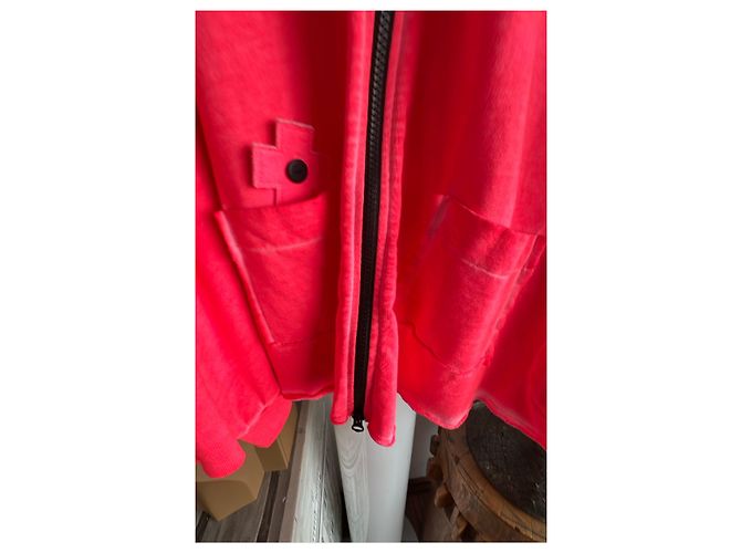 Munthe Plus Simonsen Giacca sportiva PLU rosa fluorescente con zip - vista 4