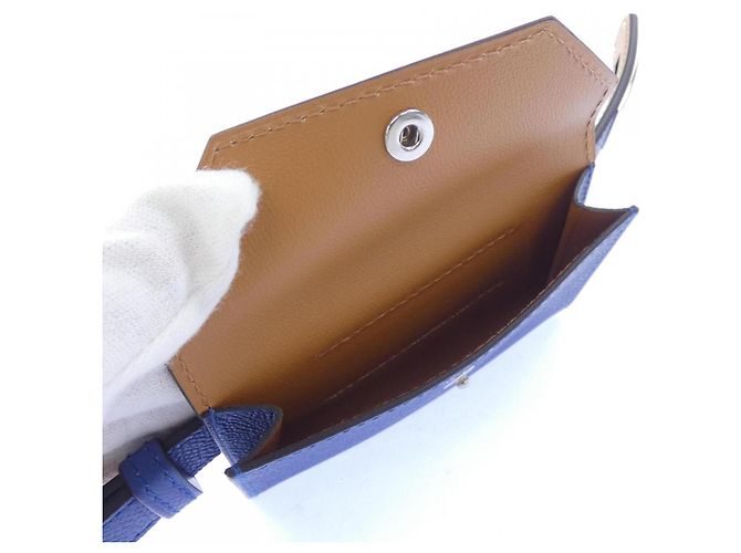 Hermès Cintura Hermes Kelly Pocket 18mm Blu - vista 6