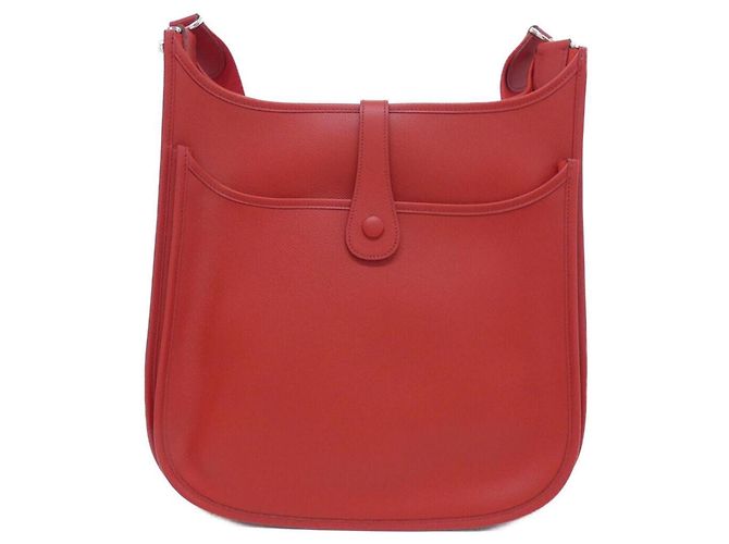Hermès Borsa a tracolla Hermes Evelyne II GM Rosso - vista 2