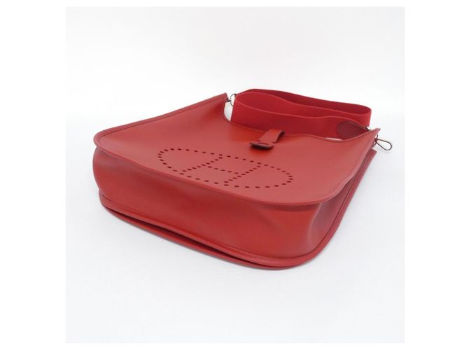 Hermès Borsa a tracolla Hermes Evelyne II GM Rosso - vista 3