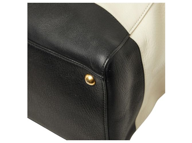Borsa a spalla 2-Way Fendi Toujours Marrone Nero Bianco Giallo - vista 6