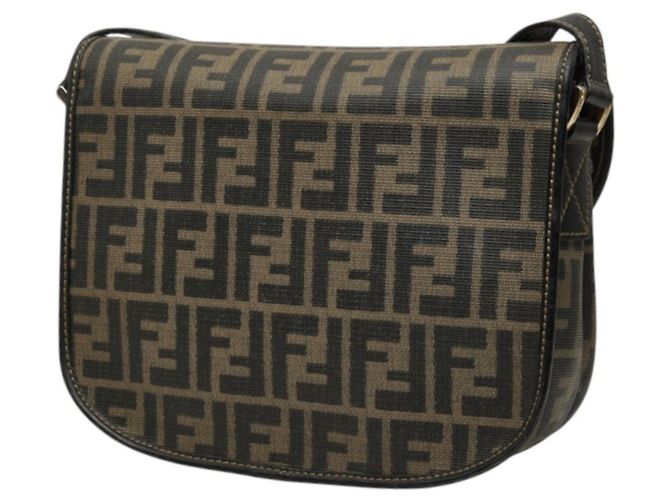 Borsa a tracolla Fendi Zucca Marrone - vista 2