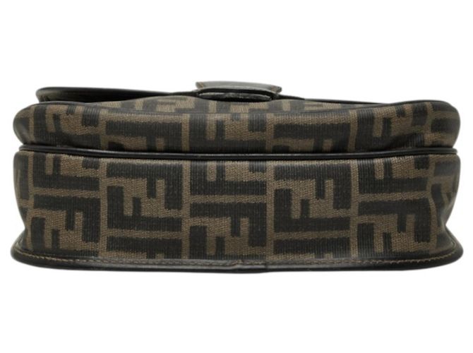 Borsa a tracolla Fendi Zucca Marrone - vista 3