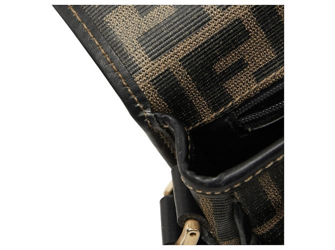 Borsa a tracolla Fendi Zucca Marrone - vista 9