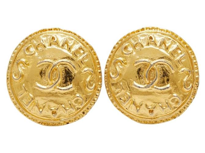 Orecchini rotondi Chanel Coco Mark D'oro - vista 2