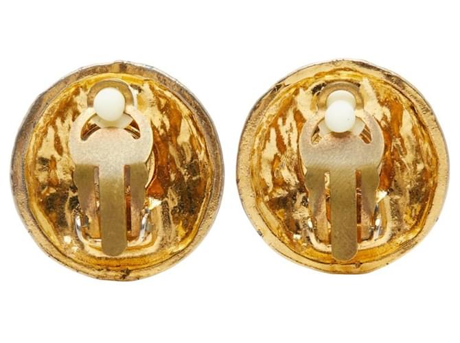 Orecchini rotondi Chanel Coco Mark D'oro - vista 3