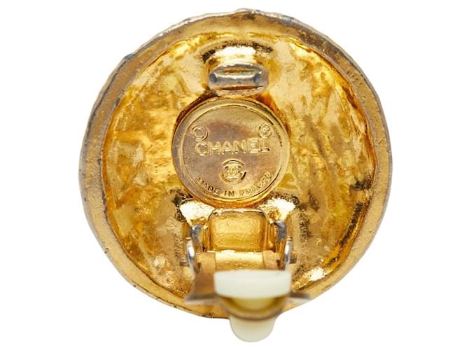 Orecchini rotondi Chanel Coco Mark D'oro - vista 4