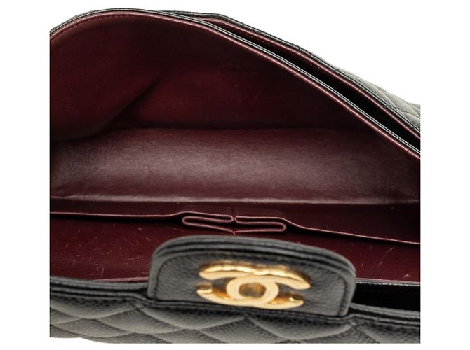 Borsa a tracolla Chanel Coco Mark Matelassé Double Flap con catena Nero - vista 4