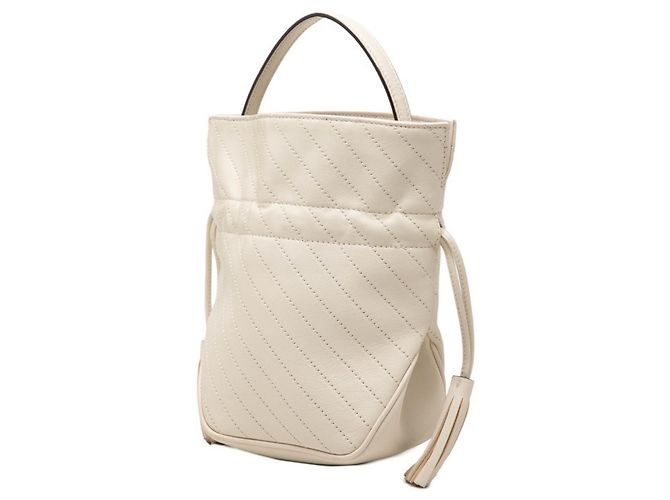 Borsa a tracolla Gucci Interlocking G Blondie con catena Bianco sporco - vista 2