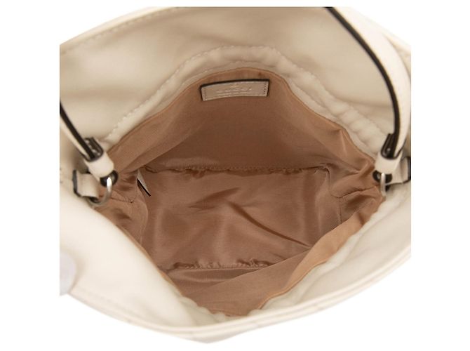 Borsa a tracolla Gucci Interlocking G Blondie con catena Bianco sporco - vista 4