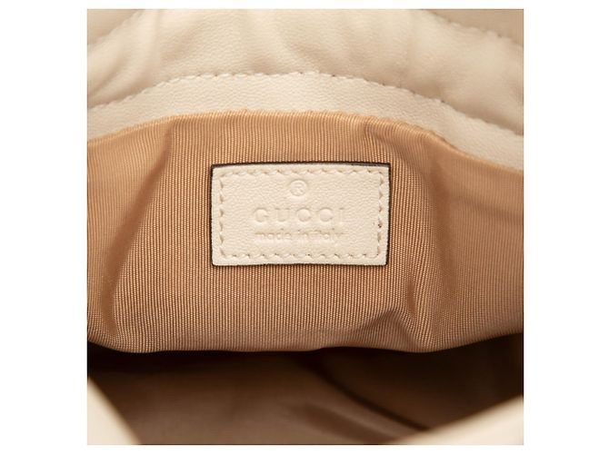 Borsa a tracolla Gucci Interlocking G Blondie con catena Bianco sporco - vista 5