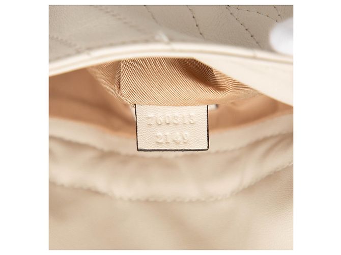 Borsa a tracolla Gucci Interlocking G Blondie con catena Bianco sporco - vista 6