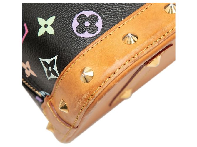 Borsa a mano Louis Vuitton Monogram Multicolor Alma Nero - vista 4