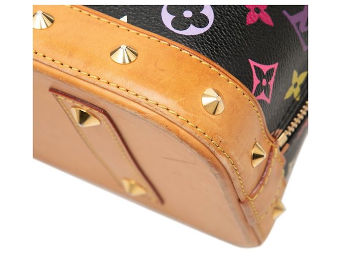 Borsa a mano Louis Vuitton Monogram Multicolor Alma Nero - vista 5