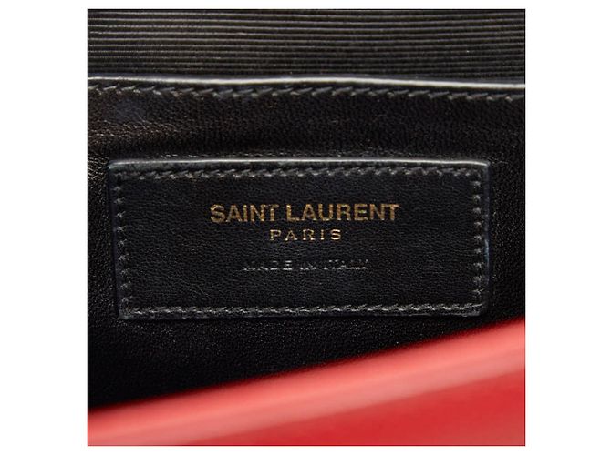 Borsa a tracolla con catena Saint Laurent Kate Rosso D'oro - vista 10