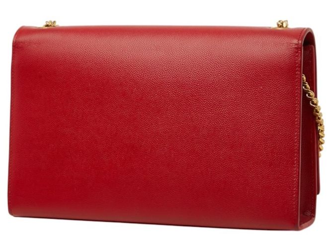 Borsa a tracolla con catena Saint Laurent Kate Rosso D'oro - vista 2