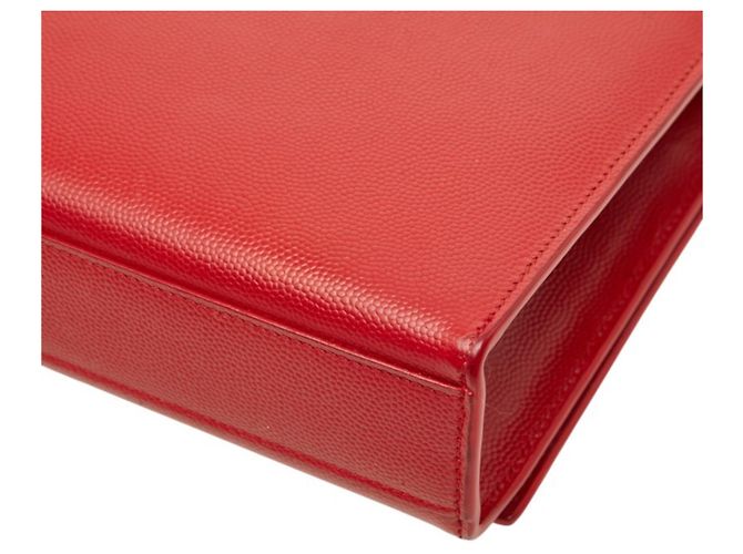 Borsa a tracolla con catena Saint Laurent Kate Rosso D'oro - vista 6
