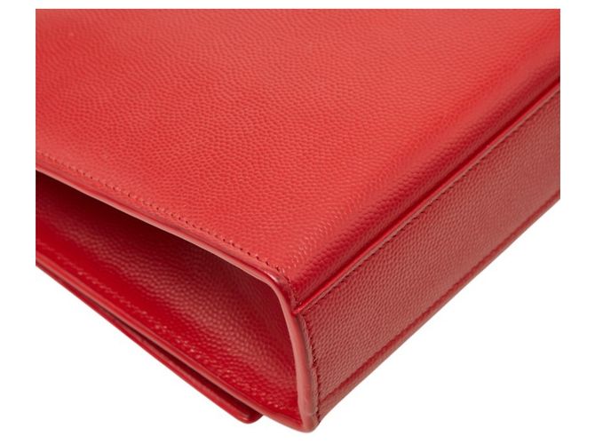 Borsa a tracolla con catena Saint Laurent Kate Rosso D'oro - vista 7