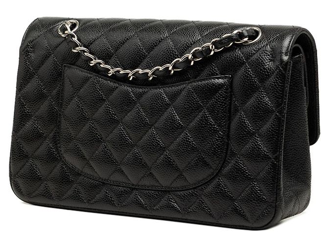 Borsa a tracolla Chanel Matelassé Double Flap Nero - vista 2