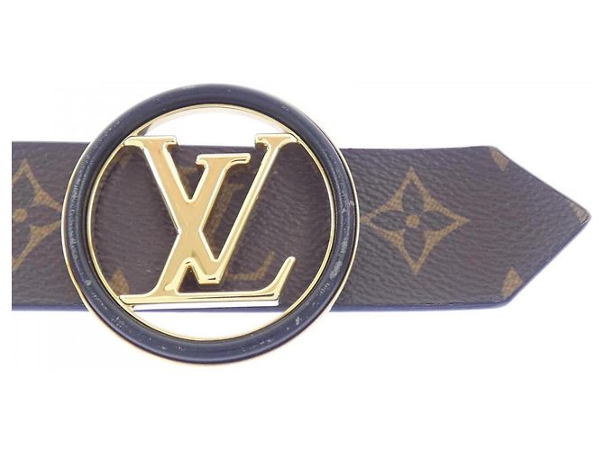 Louis Vuitton M0315 Standard Gürtel Braun Schwarz - Ansicht 2