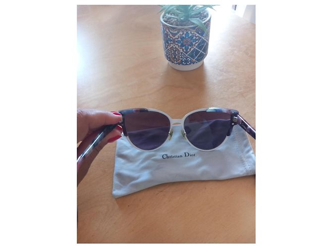 Gafas de sol Christian Dior Wildly Dior Blanco Azul Púrpura - vista 4