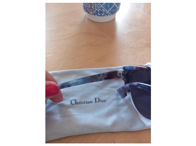 Gafas de sol Christian Dior Wildly Dior Blanco Azul Púrpura - vista 5