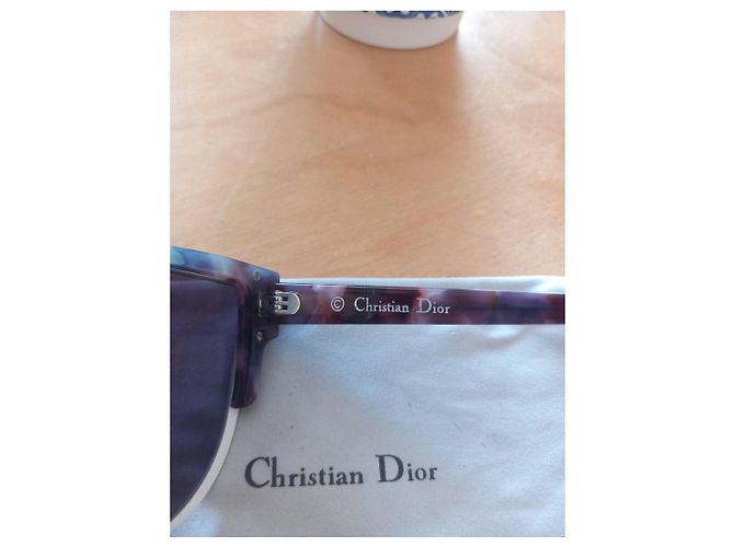 Gafas de sol Christian Dior Wildly Dior Blanco Azul Púrpura - vista 7