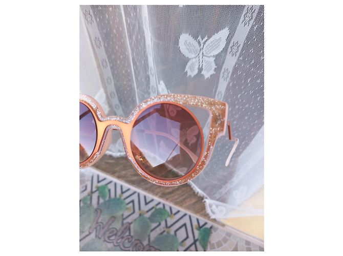 Gafas de sol Fendi FF 0137/S Rosa Naranja Metálico - vista 7