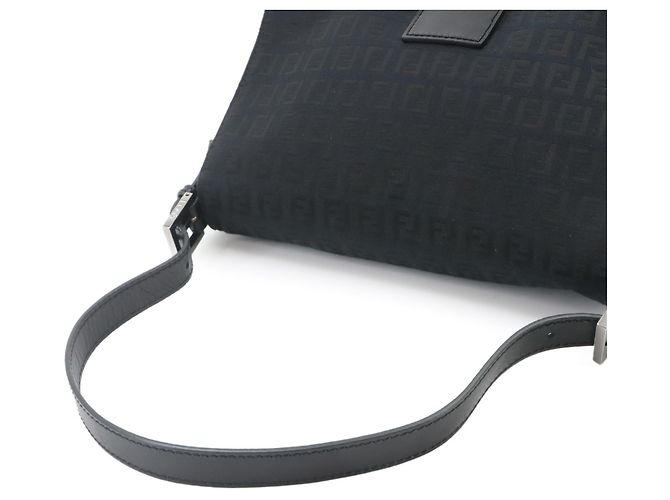 Borsa a spalla Fendi Zucchino Mamma Baguette Nero - vista 6