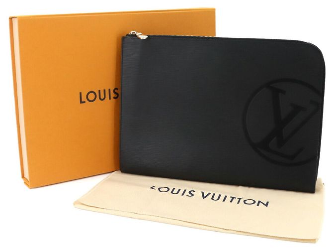 Louis Vuitton Epi Pochette Jour GM Clutch Handbag Nero - vista 2