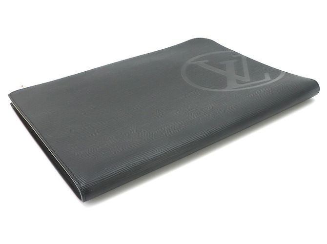 Louis Vuitton Epi Pochette Jour GM Clutch Handbag Nero - vista 5