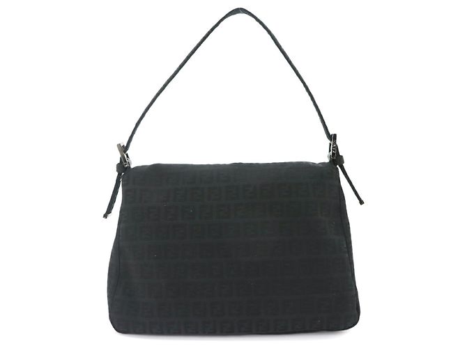 Fendi Zucchino Mamma Baguette Schultertasche Schwarz - Ansicht 2