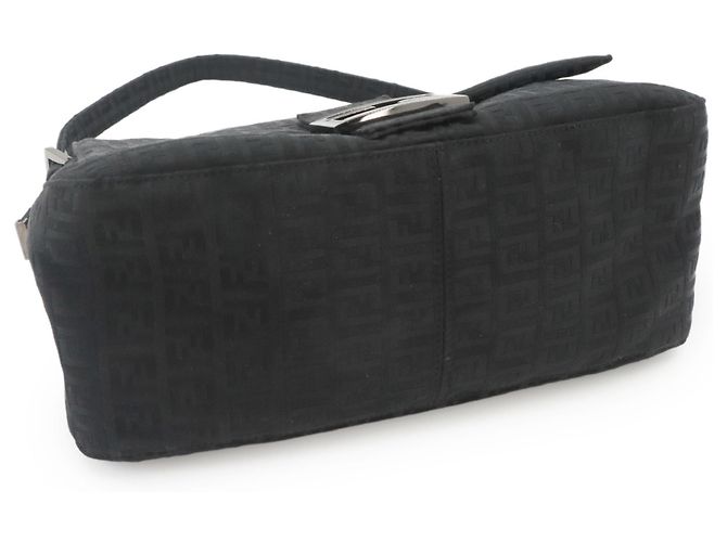 Fendi Zucchino Mamma Baguette Schultertasche Schwarz - Ansicht 4