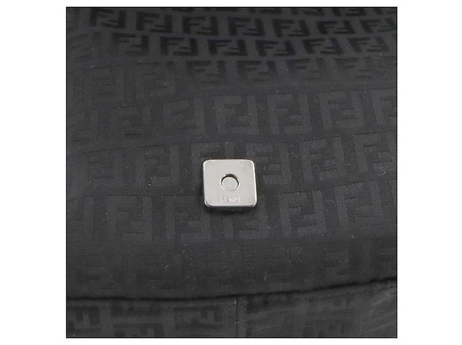 Fendi Zucchino Mamma Baguette Schultertasche Schwarz - Ansicht 8