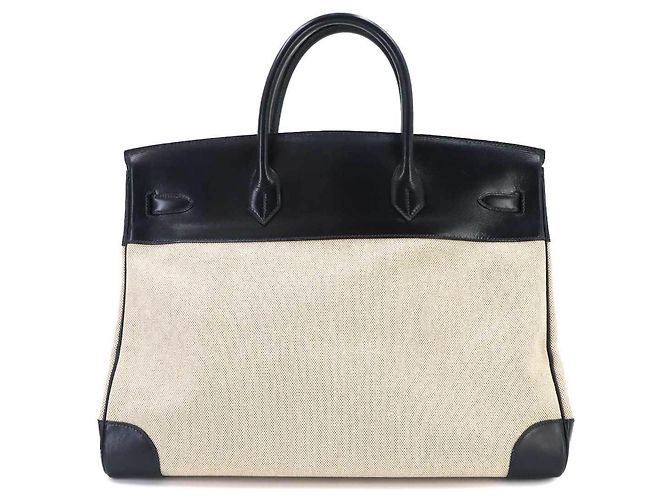 Hermès Hermes Birkin 40 Handtasche Blau Beige - Ansicht 3