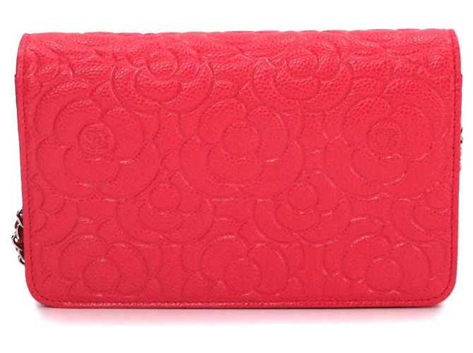 Portafoglio a catena Chanel Camellia Rosa - vista 3
