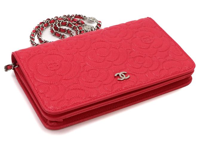 Portafoglio a catena Chanel Camellia Rosa - vista 5