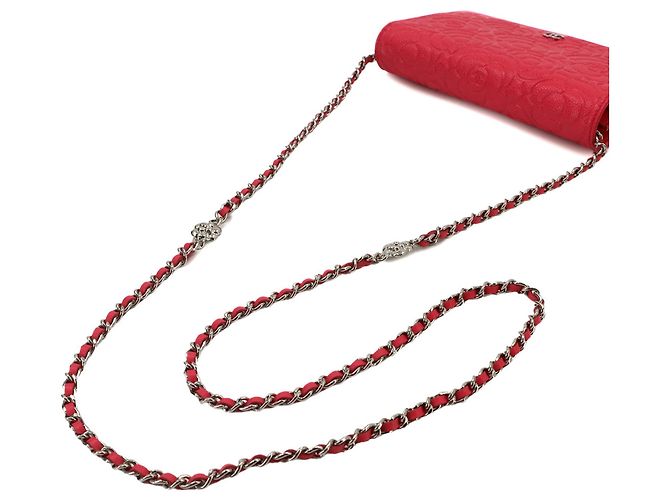 Portafoglio a catena Chanel Camellia Rosa - vista 6