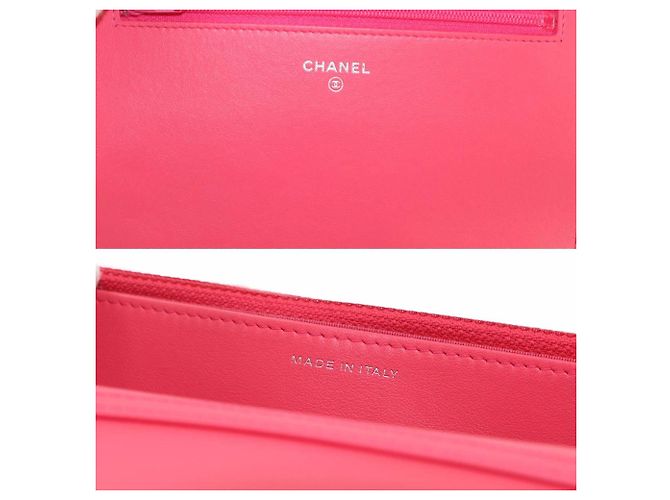 Portafoglio a catena Chanel Camellia Rosa - vista 8